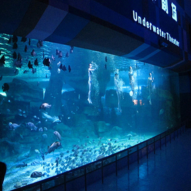 Custom Thick Cast Acrylic Sheet Panel for Large Aquarium Swimming Pool Oceanarium Tunnel Underwater Viewing Windows
