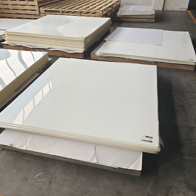 2.8mm وان حمام سفید ورق اکریلیک ریخته رنگ پاکسازی ورق PMMA