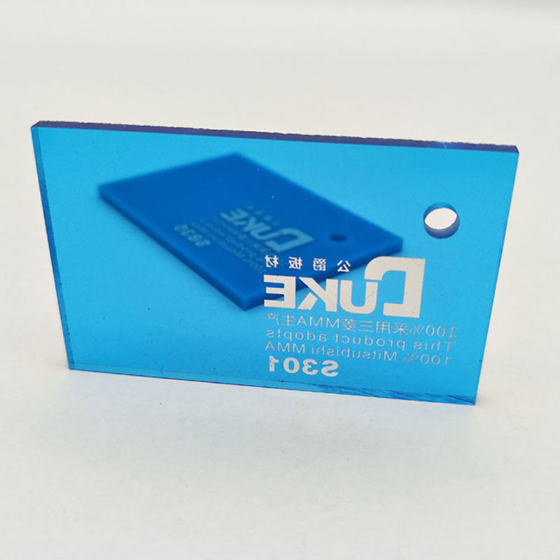 رنگ آبی شفاف ورق آکریلیک 1020X2030mm برای AD Sign