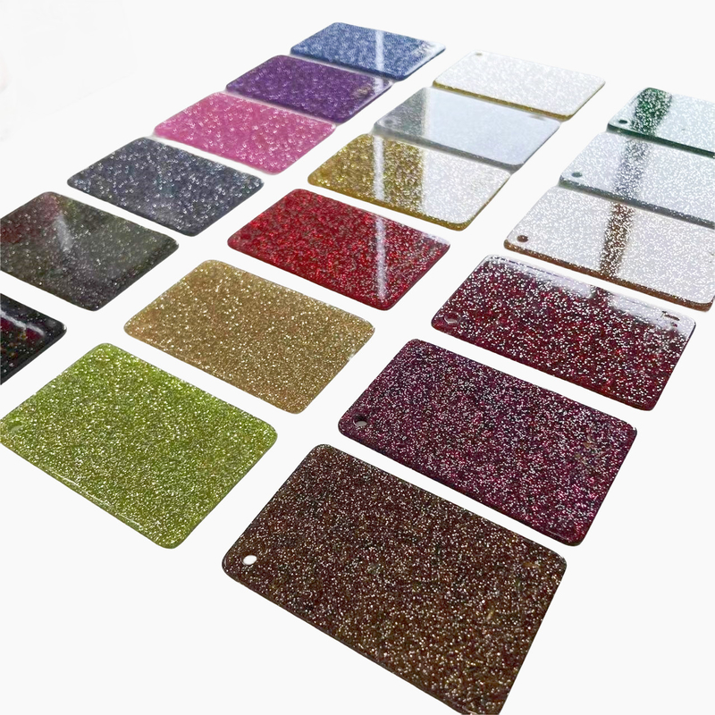 4 * 8ft 3mm بلند درخشان آکریلیک رنگارنگ برگه درخشان لیزر برش برای تزئینات صنایع دستی