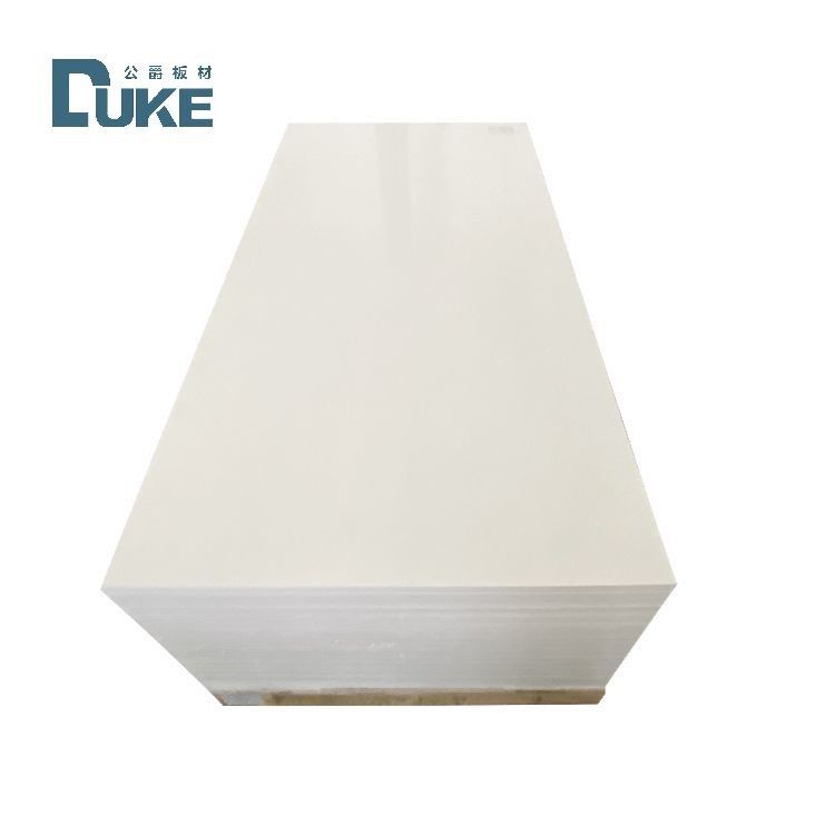 DUKE درجه بهداشتی ضد قالب 3mm حمام PMMA سفید سفارشی ورق آکریلیک ریخته شده PE 5mm 8mm سرویس برش سفارشی