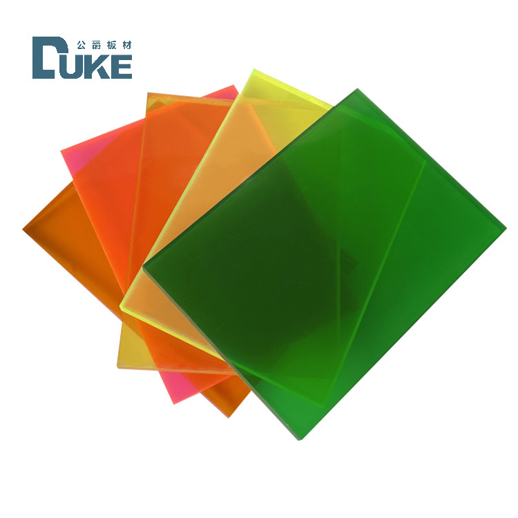 ورق های پلاستیکی نیمه شفاف 2.8mm Acrylic Board Plexiglass رنگی برای برش لیزر