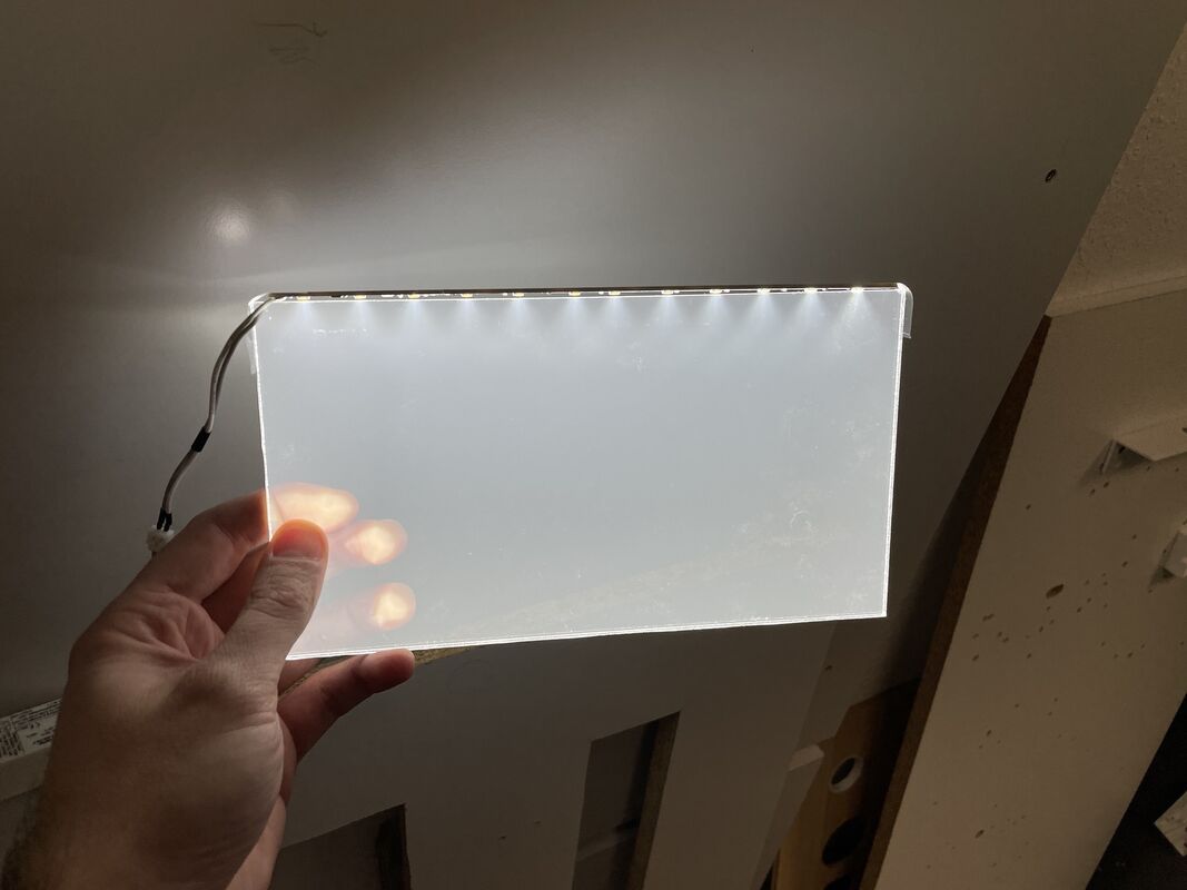صفحه راهنمای نور اکریلیک شفاف Nano LGP Sheet Edge Lit برای عبور نور یکنواخت