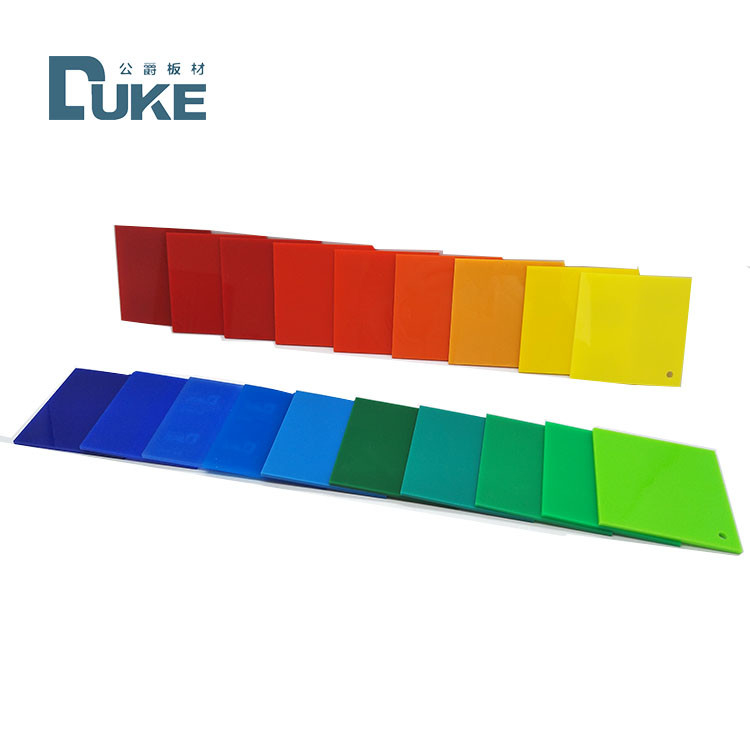 دوک رنگارنگ 4x8 پلاکسیگلاس نشان صفحات آکریلیک UV مقاوم
