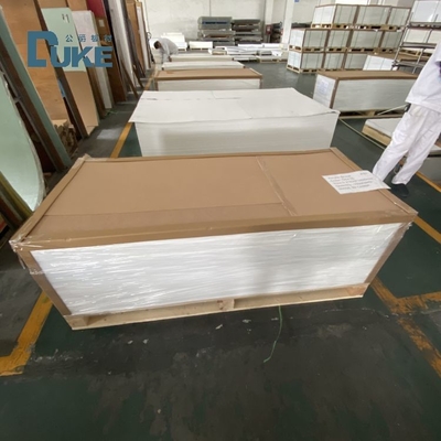 DUKE درجه بهداشتی ضد قالب 3mm حمام PMMA سفید سفارشی ورق آکریلیک ریخته شده PE 5mm 8mm سرویس برش سفارشی